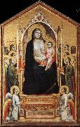 unknow artist On the throne of Our Lady oil painting reproduction